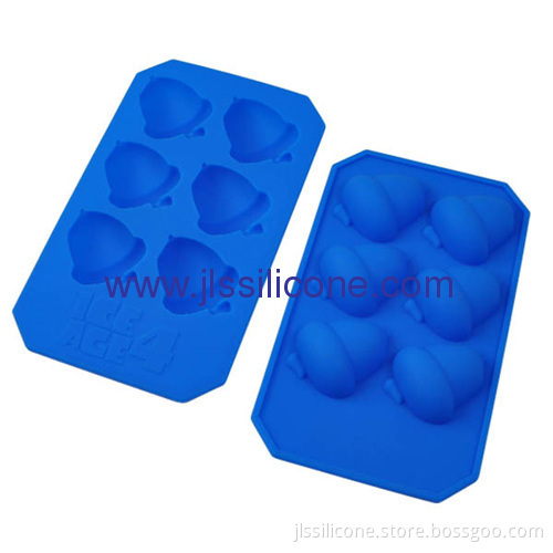 Pine Nut Shaped Silicone Chocolate And Ice Maker Molds Wiht 6 Cavities